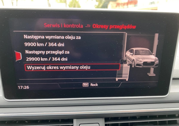 Audi RS5 cena 227999 przebieg: 96800, rok produkcji 2018 z Choszczno małe 781